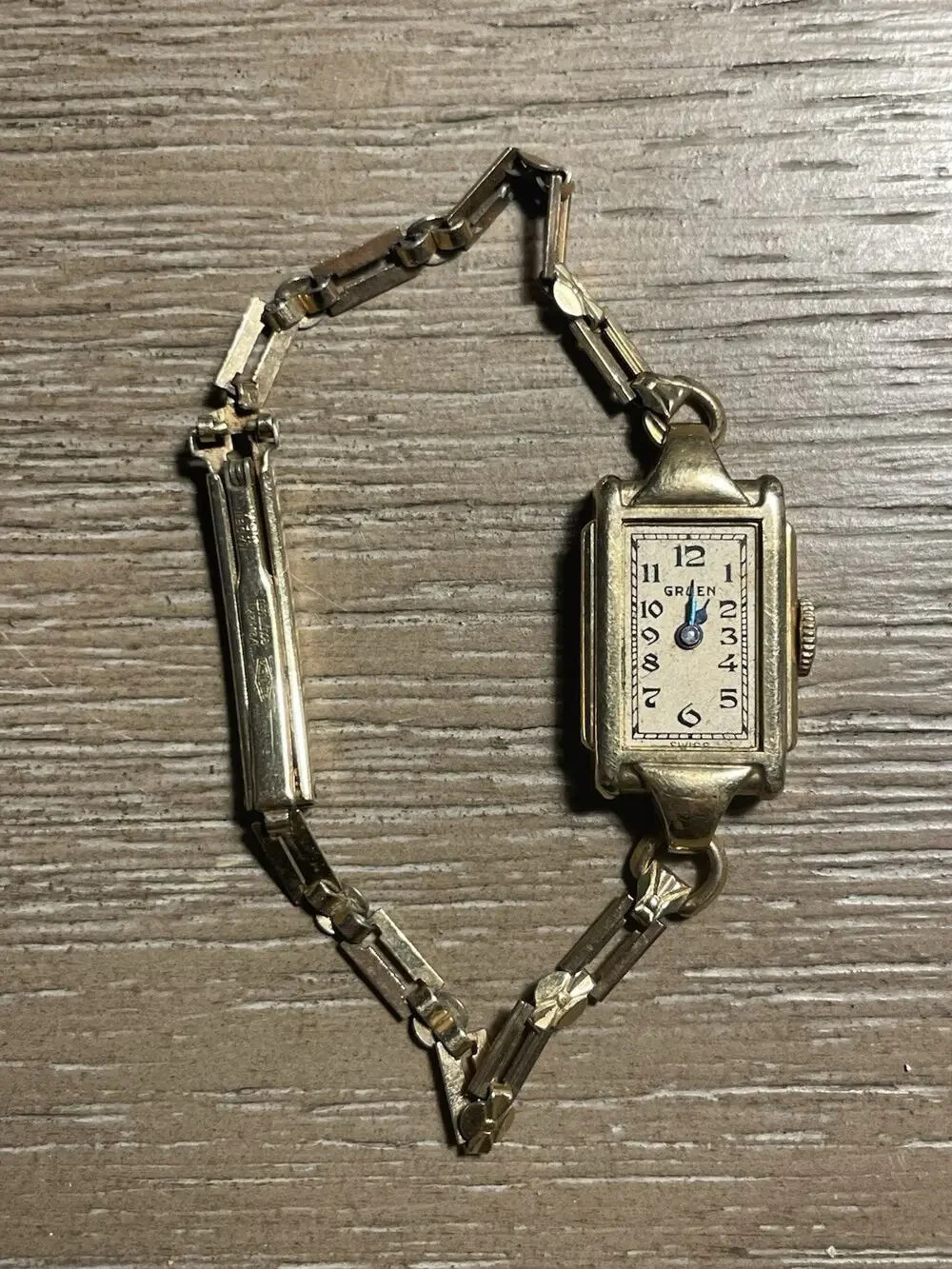 Antique 1920s Gruen Art Deco Ladies Watch 10K 12K Gold Filled Swiss